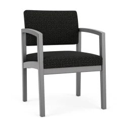 New Castle Wood Guest Chair with Designer Upholstery