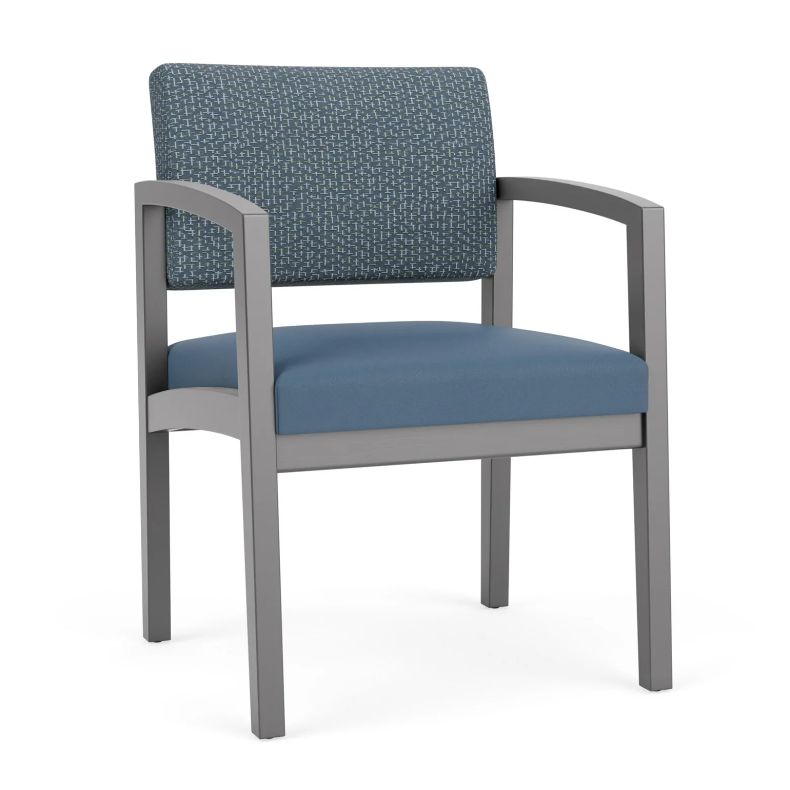 New Castle Wood Guest Chair with Designer Upholstery