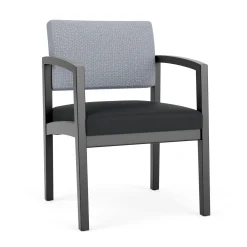 New Castle Wood Guest Chair with Designer Upholstery