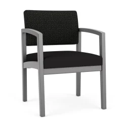 New Castle Wood Guest Chair with Designer Upholstery
