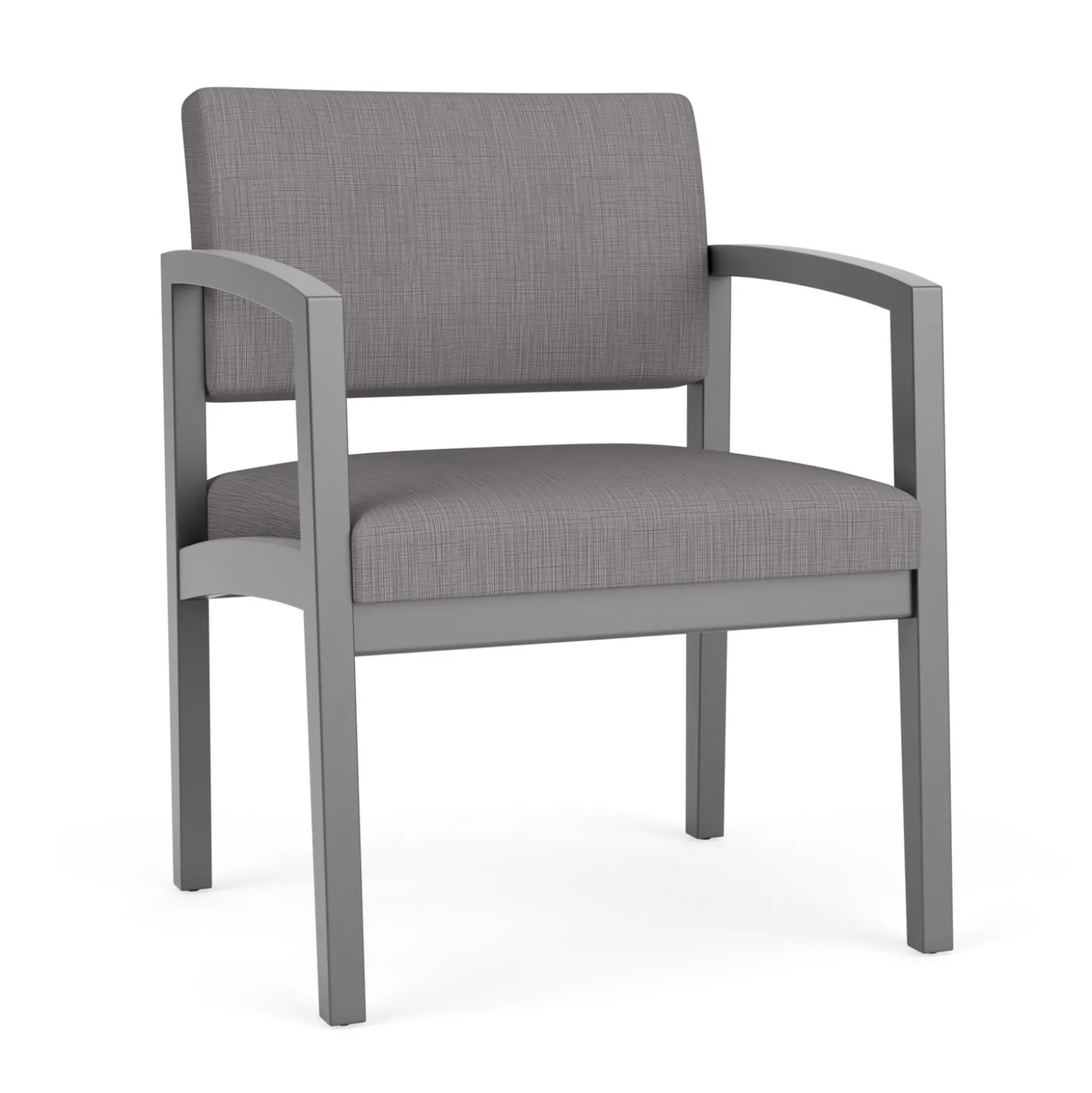 New Castle Wood Oversized Guest Chair with Designer Upholstery