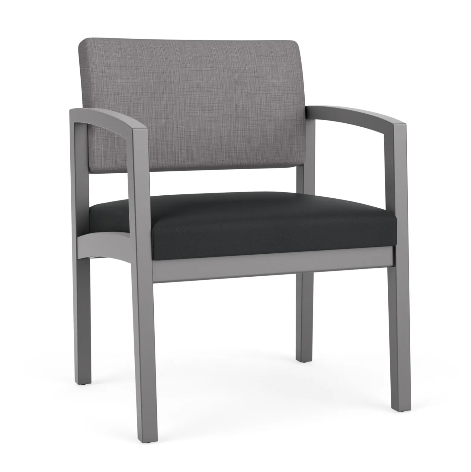 New Castle Wood Oversized Guest Chair with Designer Upholstery