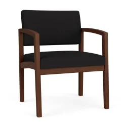 New Castle Wood Oversized Guest Chair with Standard Upholstery