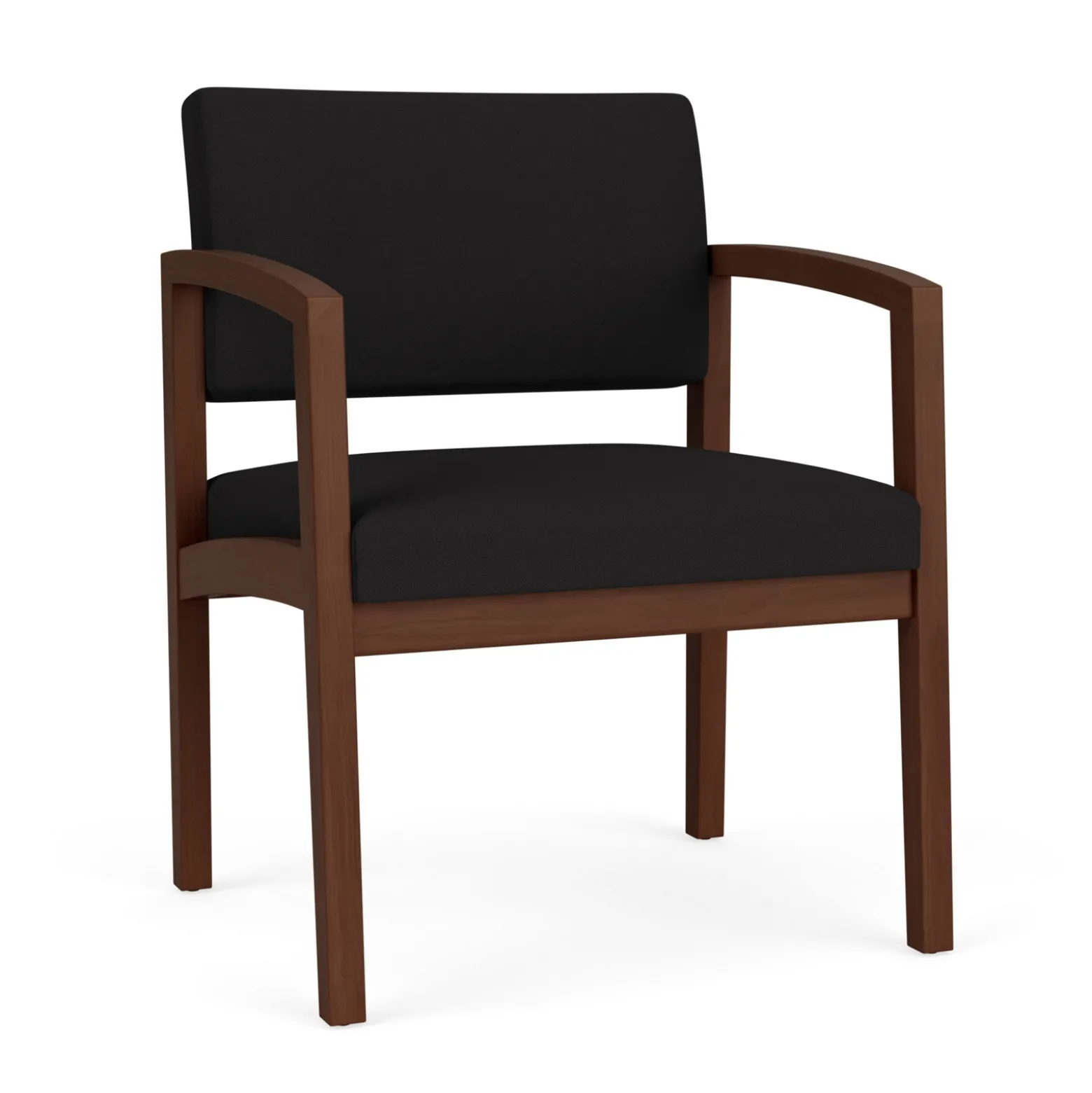 New Castle Wood Oversized Guest Chair with Standard Upholstery