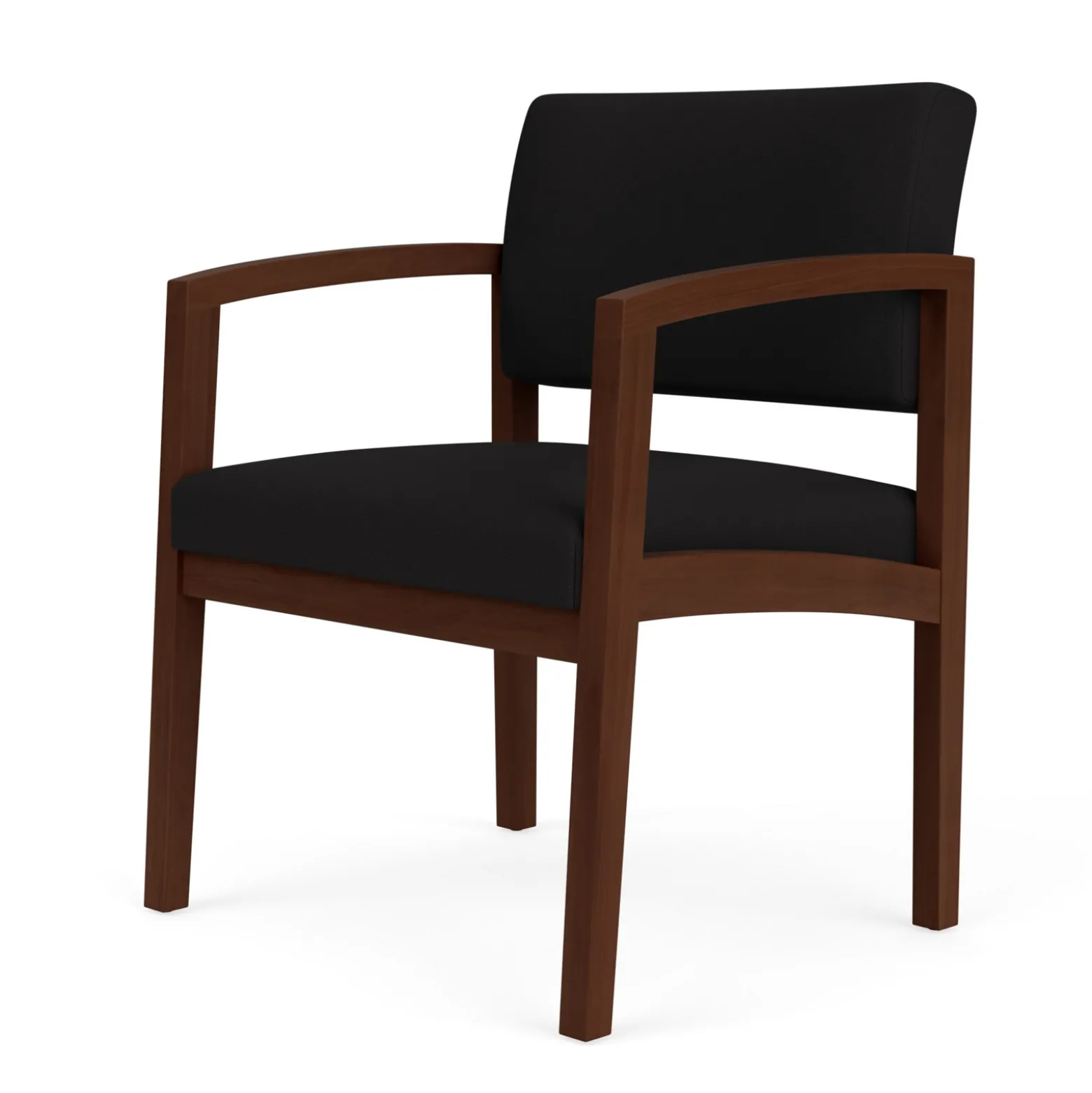 New Castle Wood Oversized Guest Chair with Standard Upholstery