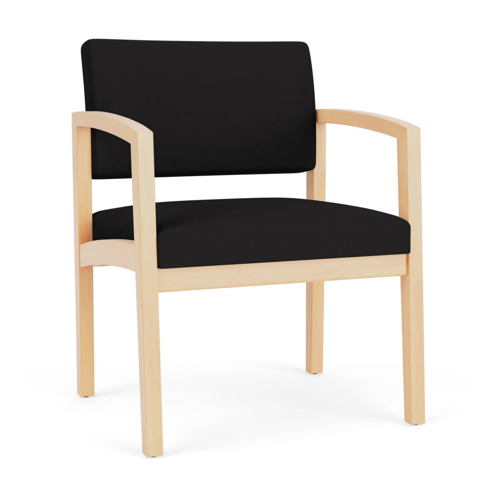New Castle Wood Oversized Guest Chair with Standard Upholstery