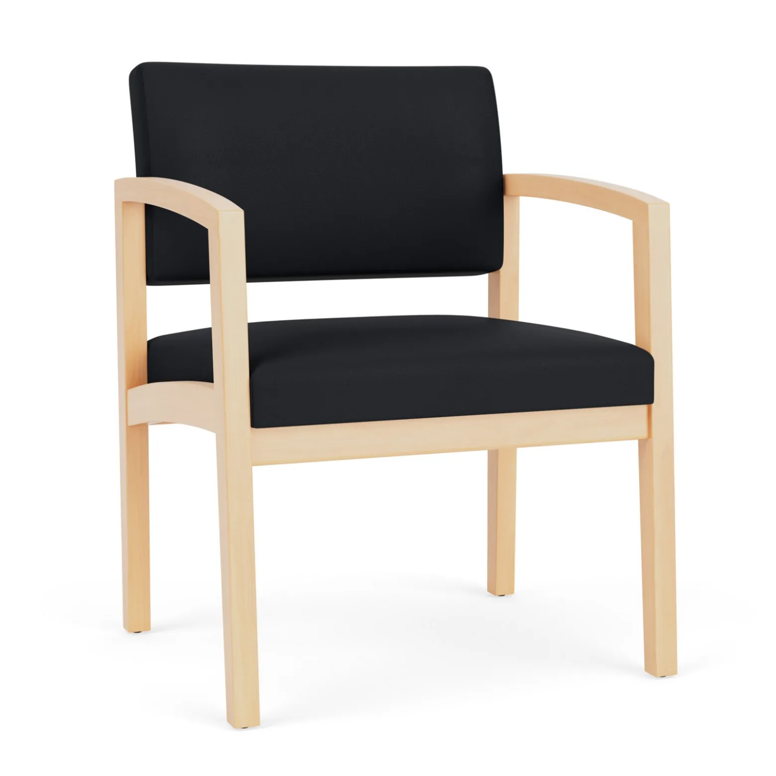 New Castle Wood Oversized Guest Chair with Standard Upholstery