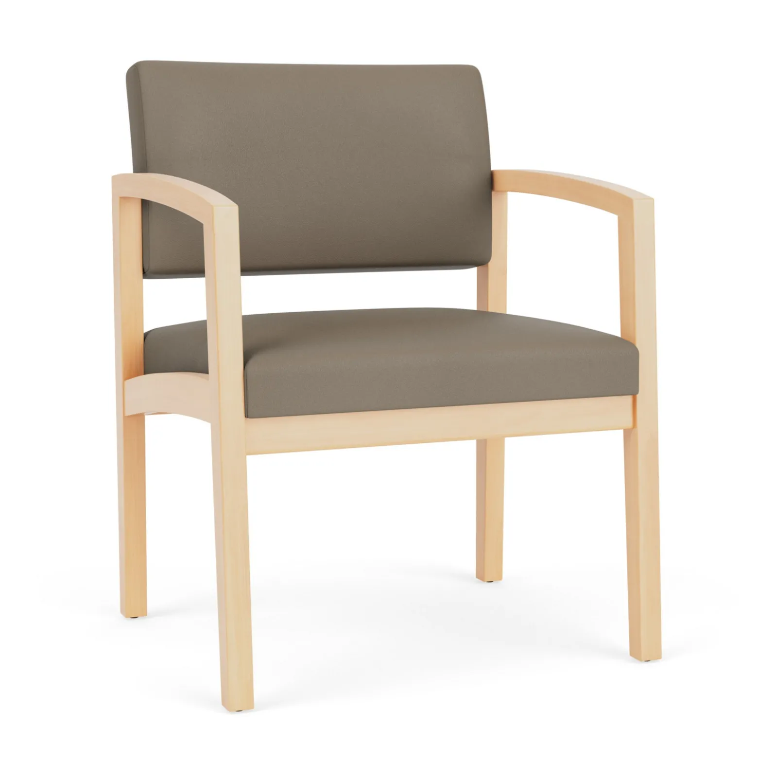 New Castle Wood Oversized Guest Chair with Standard Upholstery