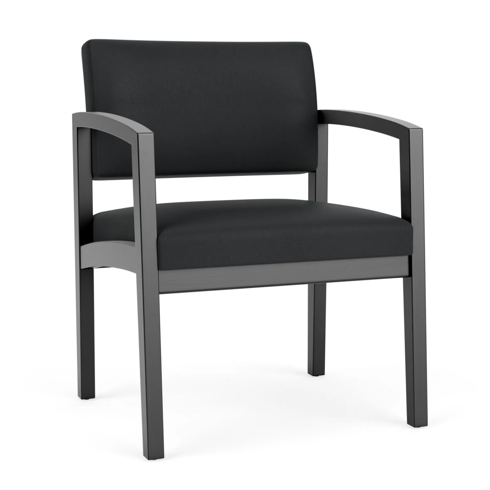New Castle Wood Oversized Guest Chair with Standard Upholstery