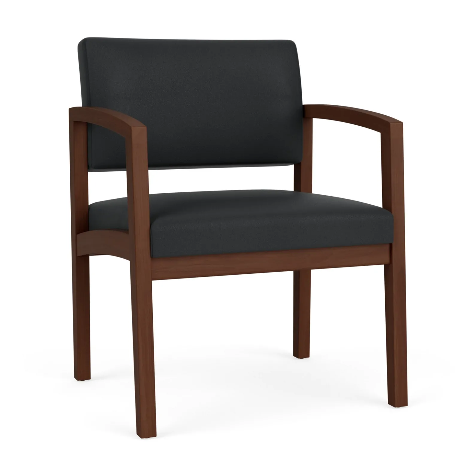 New Castle Wood Oversized Guest Chair with Standard Upholstery