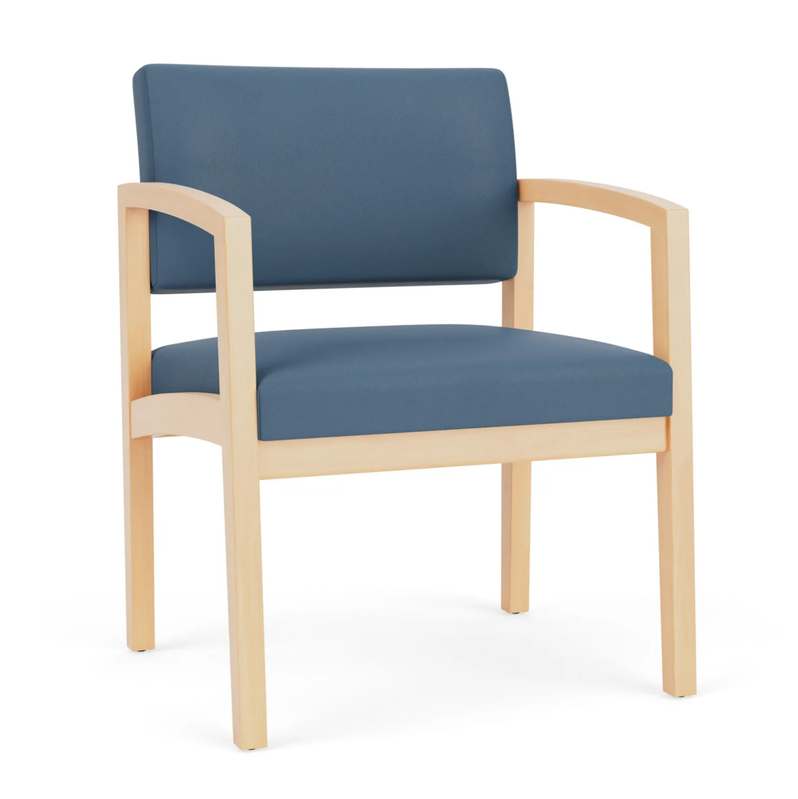 New Castle Wood Oversized Guest Chair with Standard Upholstery
