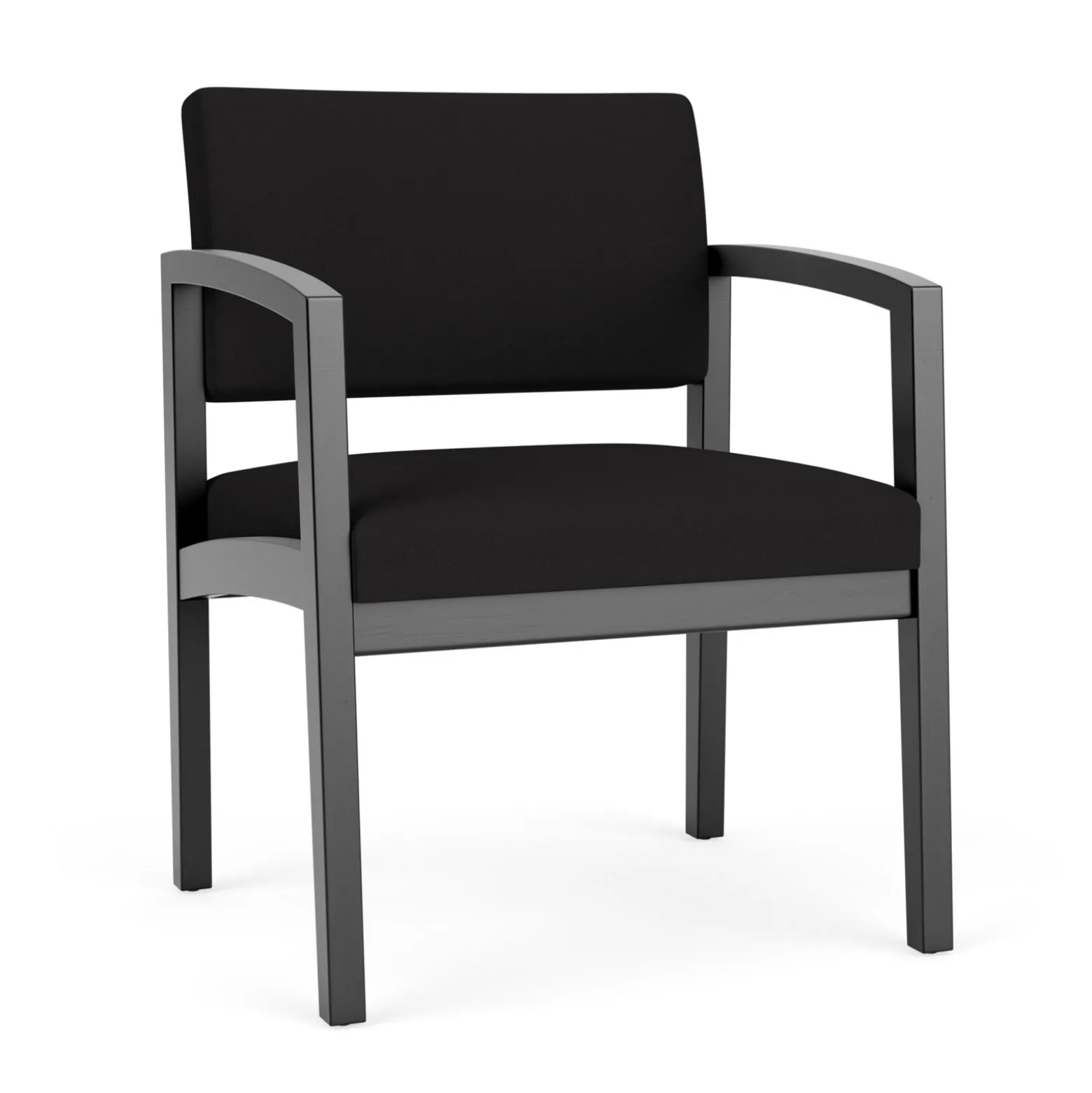 New Castle Wood Oversized Guest Chair with Standard Upholstery