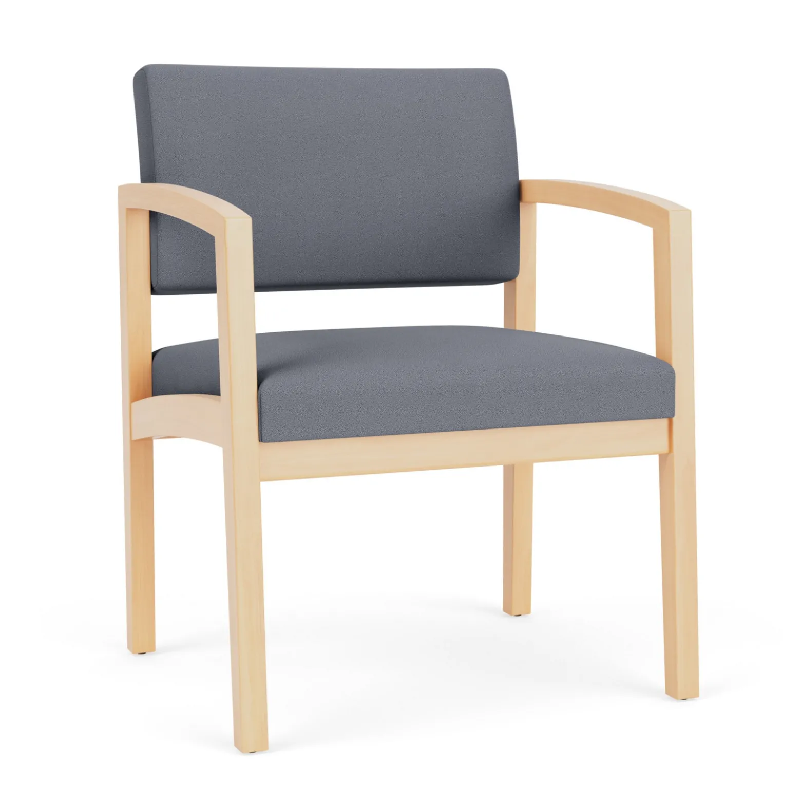 New Castle Wood Oversized Guest Chair with Standard Upholstery