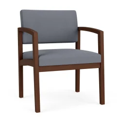New Castle Wood Oversized Guest Chair with Standard Upholstery