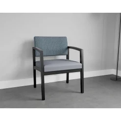 New Castle Wood Oversized Guest Chair with Standard Upholstery