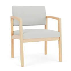 New Castle Wood Oversized Guest Chair with Standard Upholstery