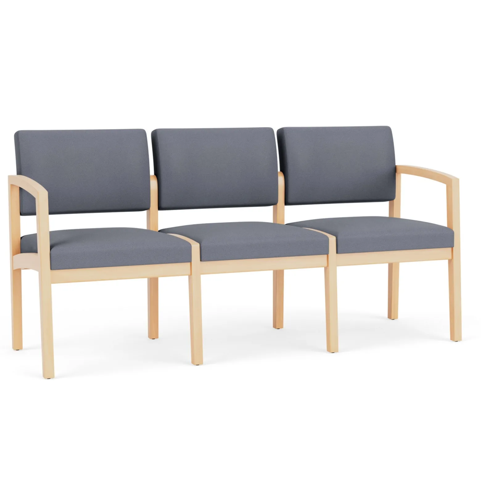 New Castle Wood Three Seater with Standard Upholstery