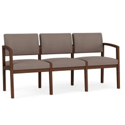 New Castle Wood Three Seater with Standard Upholstery