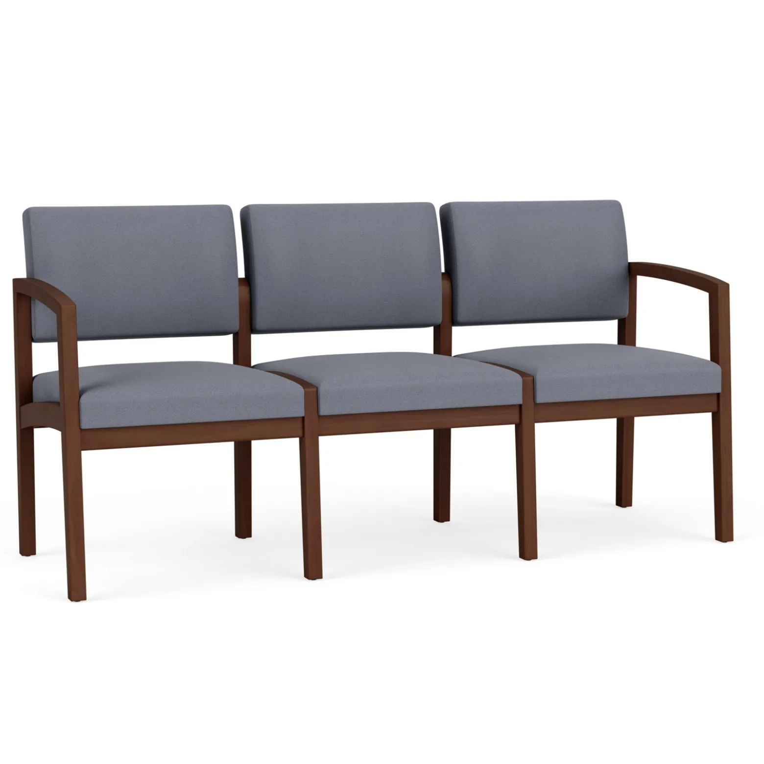 New Castle Wood Three Seater with Standard Upholstery