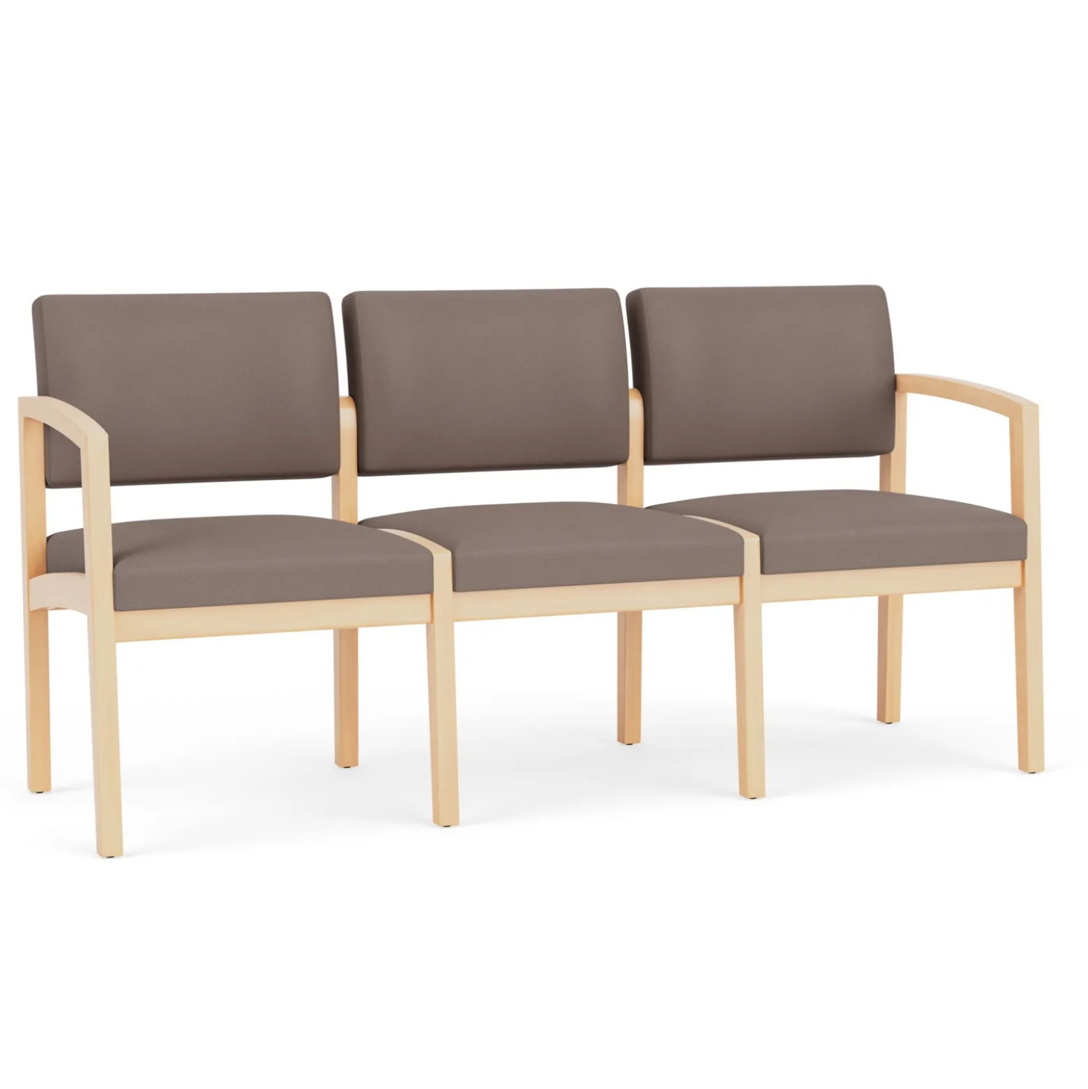 New Castle Wood Three Seater with Standard Upholstery
