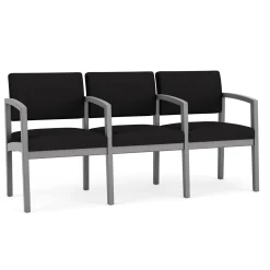 New Castle Wood Three Seater with Center Arms with Standard Upholstery