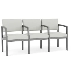 New Castle Wood Three Seater with Center Arms with Standard Upholstery