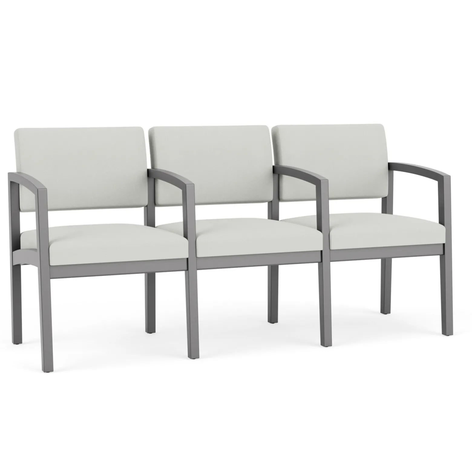 New Castle Wood Three Seater with Center Arms with Standard Upholstery