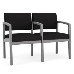 New Castle Wood Two Seater with Center Arm with Standard Upholstery