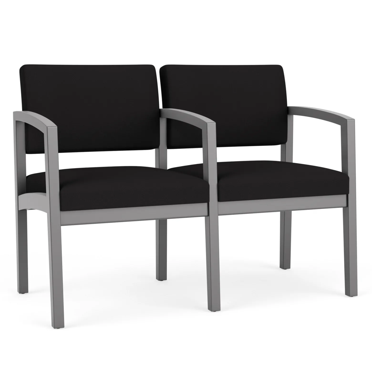 New Castle Wood Two Seater with Center Arm with Standard Upholstery
