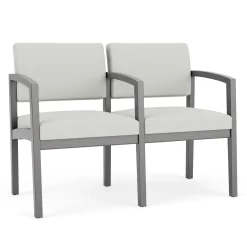 New Castle Wood Two Seater with Center Arm with Standard Upholstery