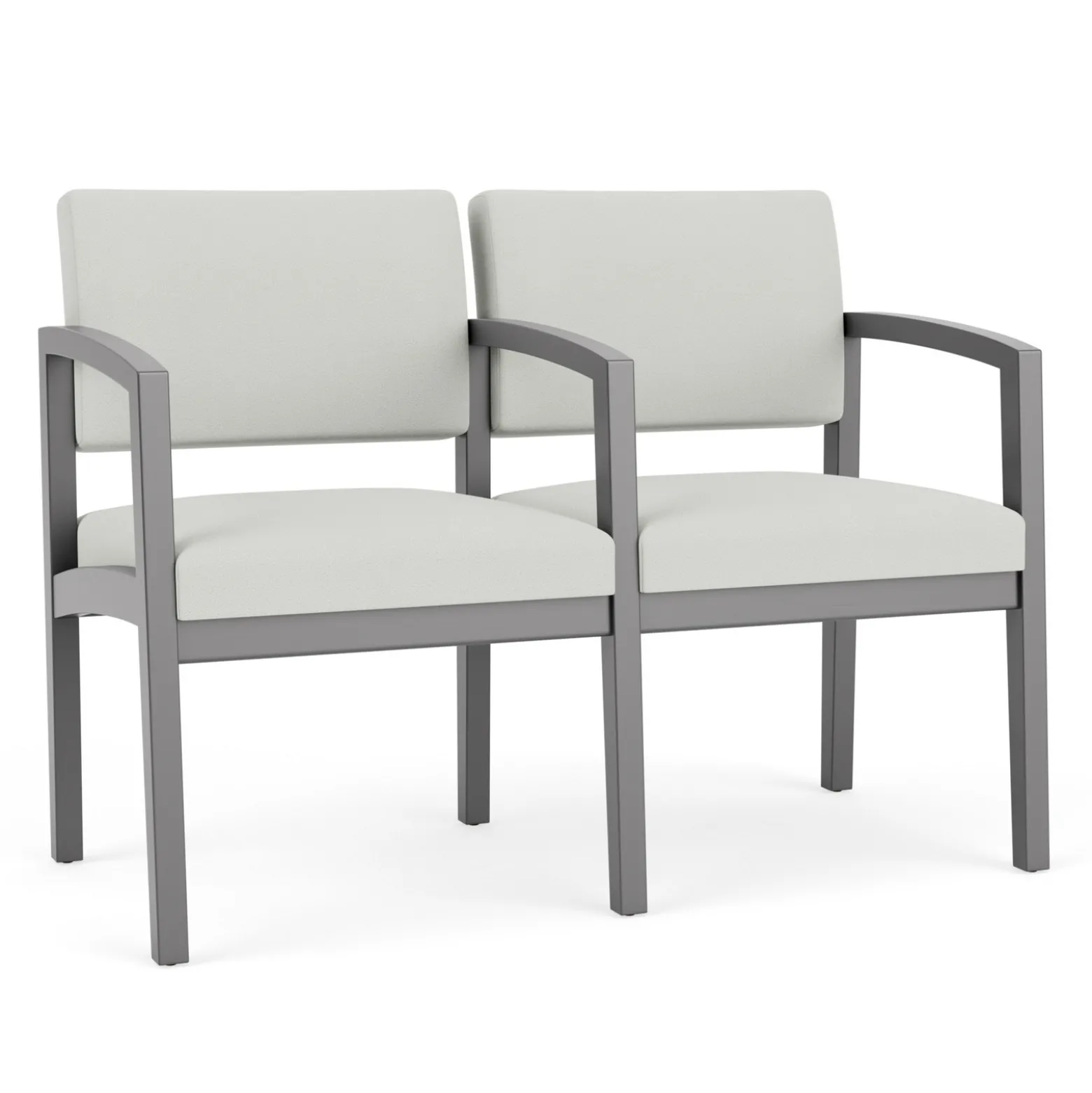 New Castle Wood Two Seater with Center Arm with Standard Upholstery