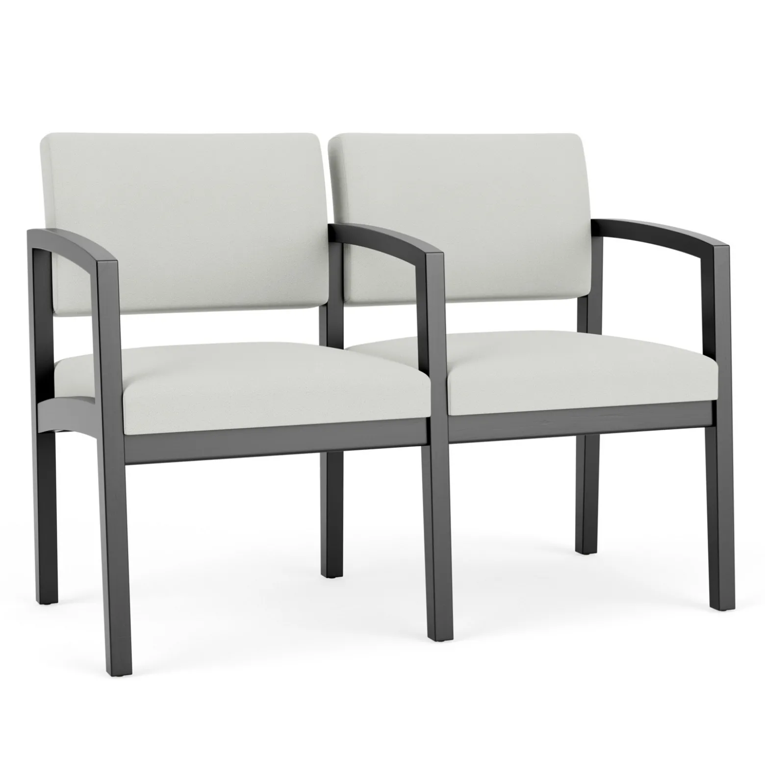 New Castle Wood Two Seater with Center Arm with Standard Upholstery