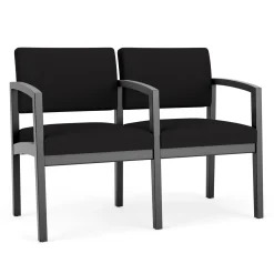 New Castle Wood Two Seater with Center Arm with Standard Upholstery