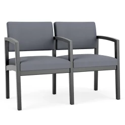New Castle Wood Two Seater with Center Arm with Standard Upholstery