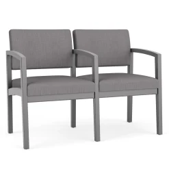 New Castle Wood Two Seater with Center Arm with Designer Upholstery