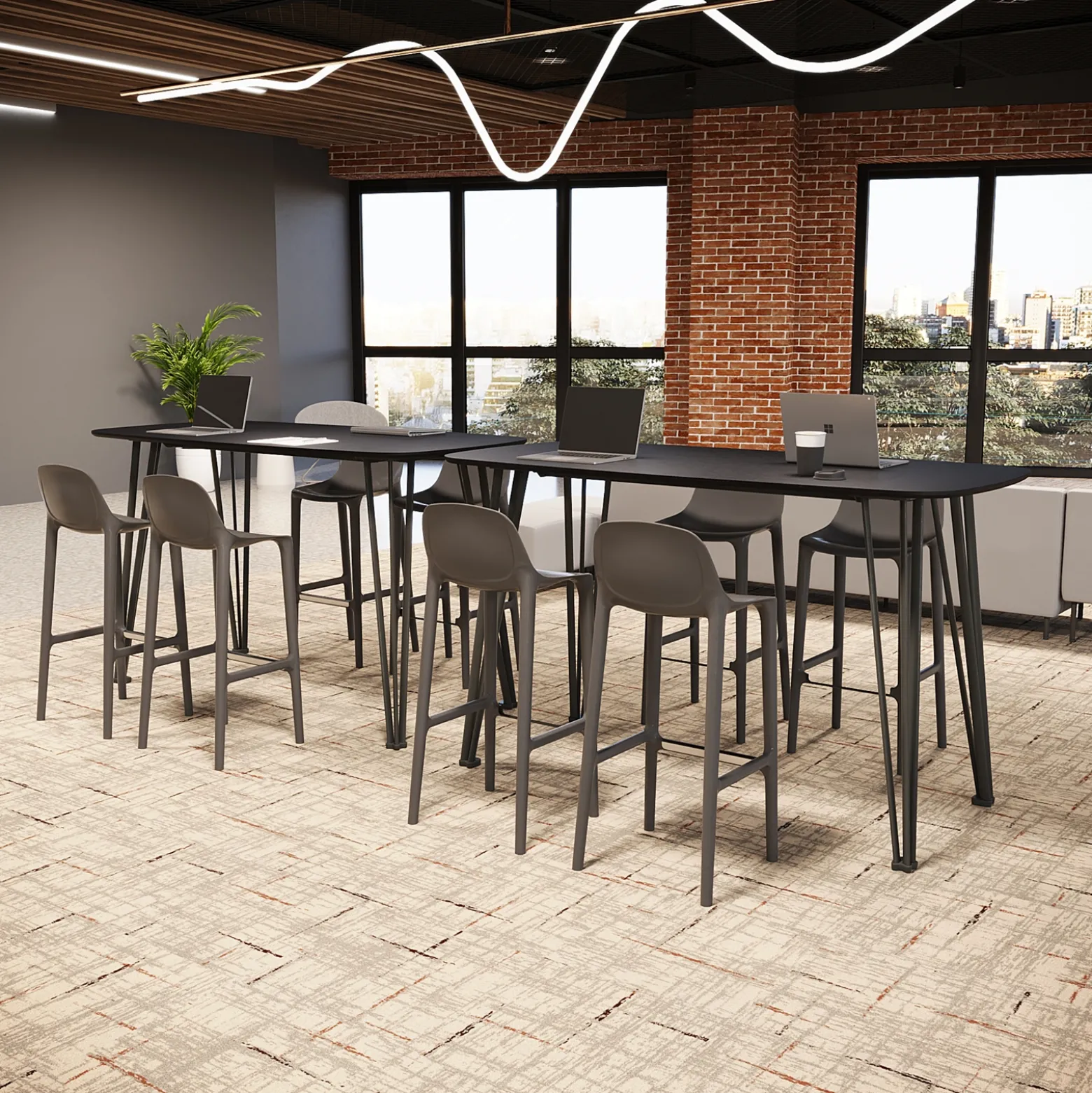 Newhouse Rectangular Table - 72"Wx36"Dx42"H