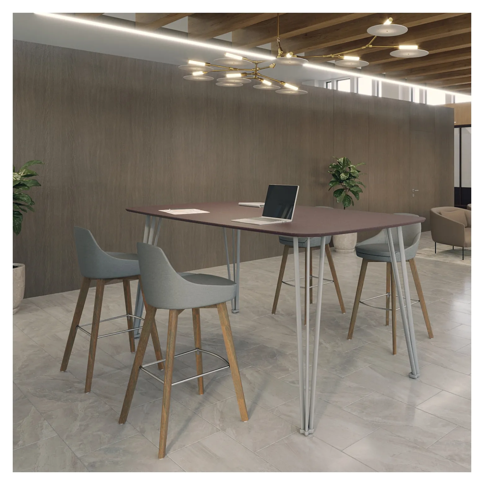 Newhouse Rectangular Table - 96"Wx48"Dx42"H