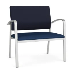Newport Bariatric Guest Chair with Fabric Back and Antimicrobial Vinyl Seat