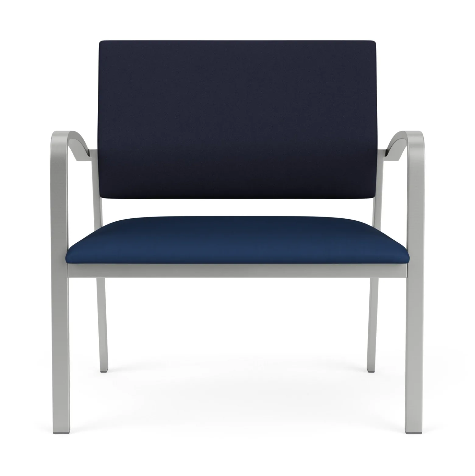 Newport Bariatric Guest Chair with Fabric Back and Antimicrobial Vinyl Seat