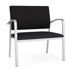 Newport Bariatric Guest Chair with Fabric Back and Antimicrobial Vinyl Seat