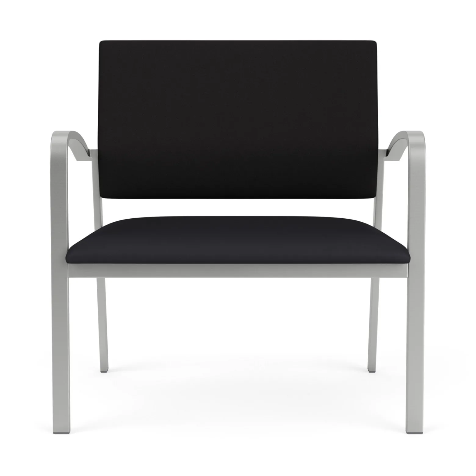 Newport Bariatric Guest Chair with Fabric Back and Antimicrobial Vinyl Seat