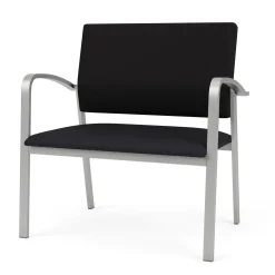 Newport Bariatric Guest Chair with Fabric Back and Antimicrobial Vinyl Seat