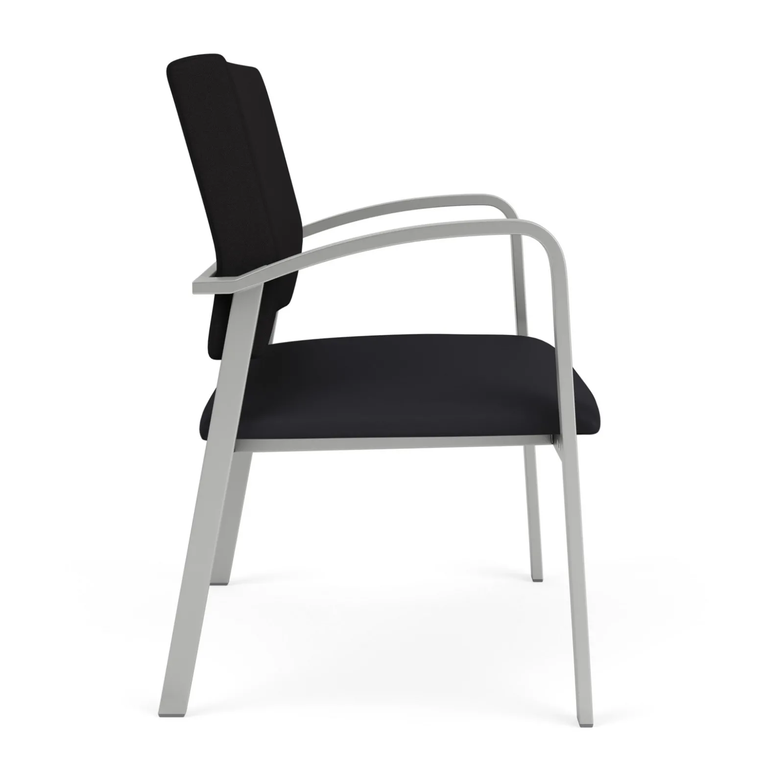 Newport Bariatric Guest Chair with Fabric Back and Antimicrobial Vinyl Seat
