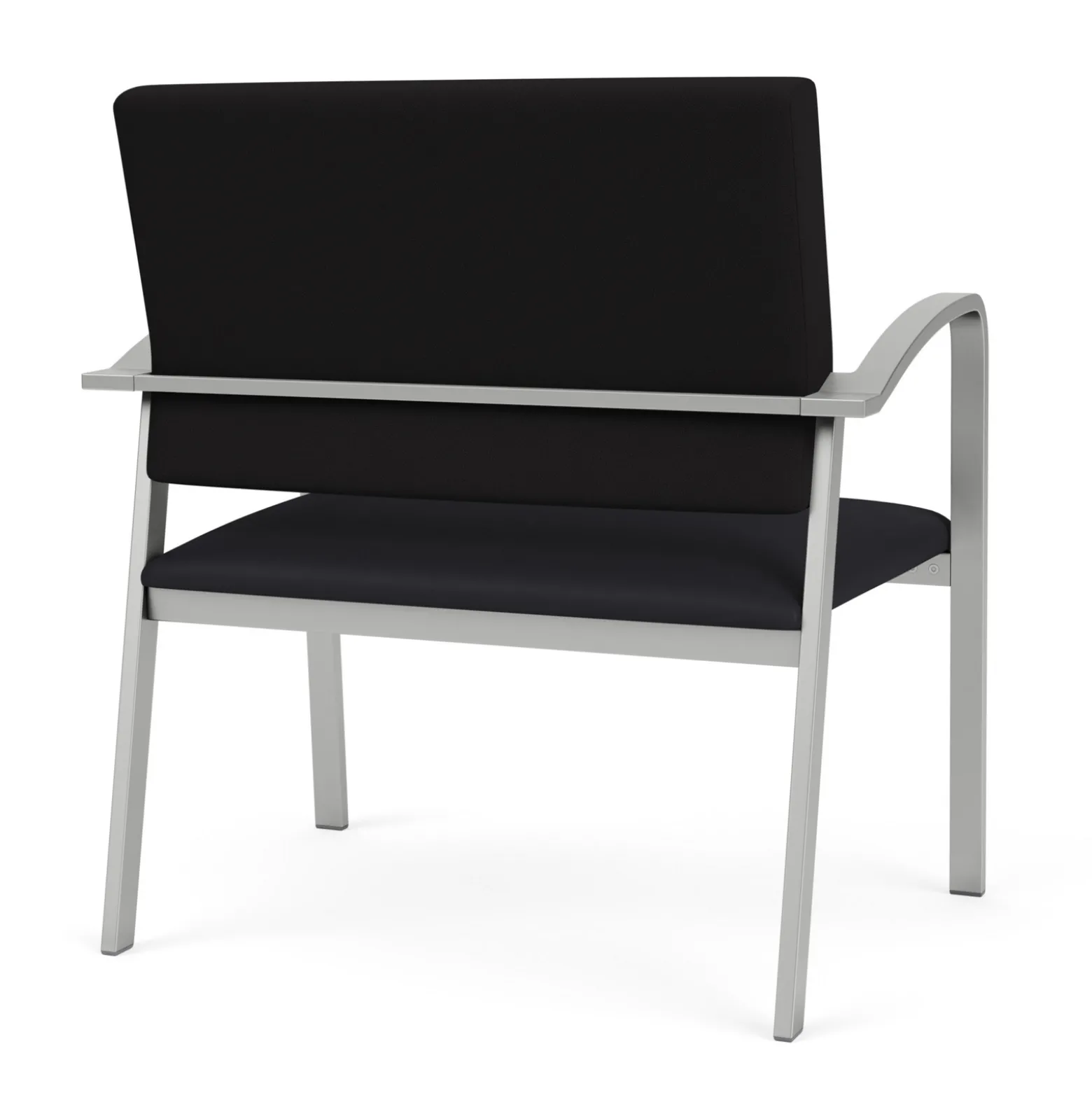 Newport Bariatric Guest Chair with Fabric Back and Antimicrobial Vinyl Seat