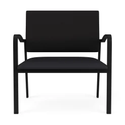 Newport Bariatric Guest Chair with Fabric Back and Antimicrobial Vinyl Seat
