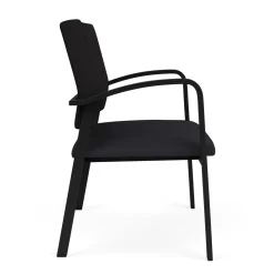Newport Bariatric Guest Chair with Fabric Back and Antimicrobial Vinyl Seat