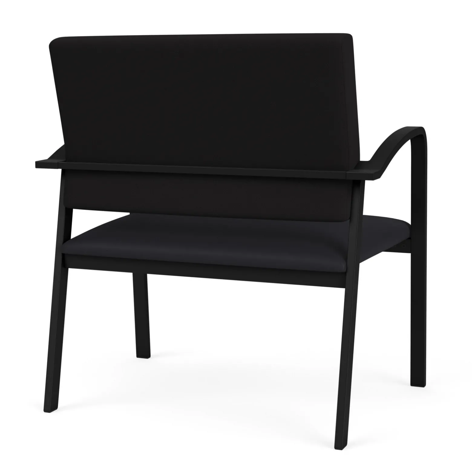 Newport Bariatric Guest Chair with Fabric Back and Antimicrobial Vinyl Seat