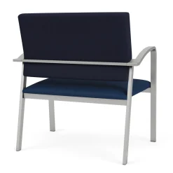 Newport Bariatric Guest Chair with Fabric Back and Antimicrobial Vinyl Seat