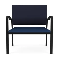 Newport Bariatric Guest Chair with Fabric Back and Antimicrobial Vinyl Seat