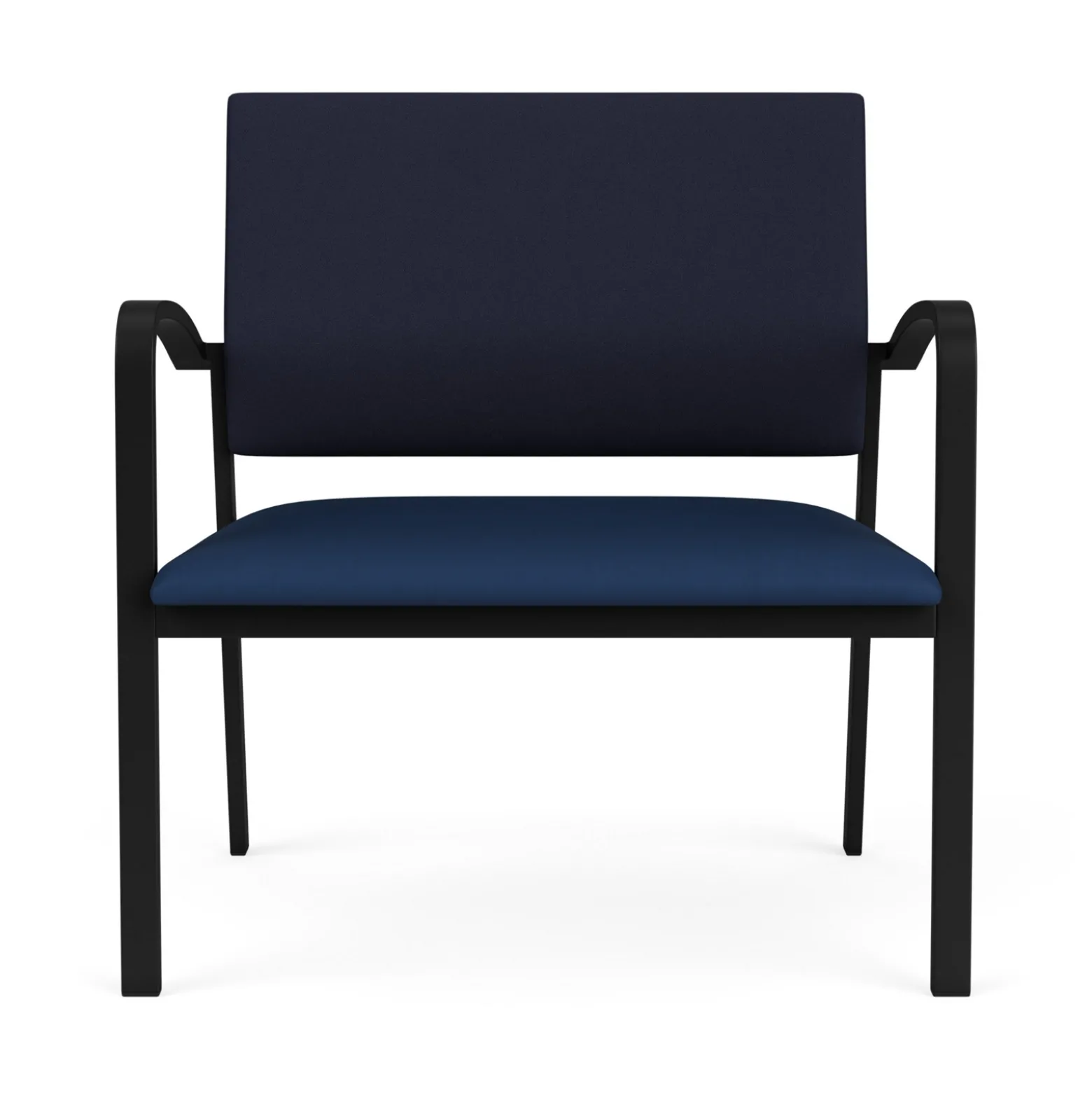 Newport Bariatric Guest Chair with Fabric Back and Antimicrobial Vinyl Seat